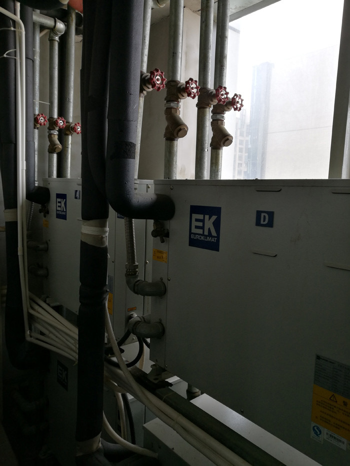 aire acondicionado refrigerado por agua de 380V VRF para la oficina comercial
